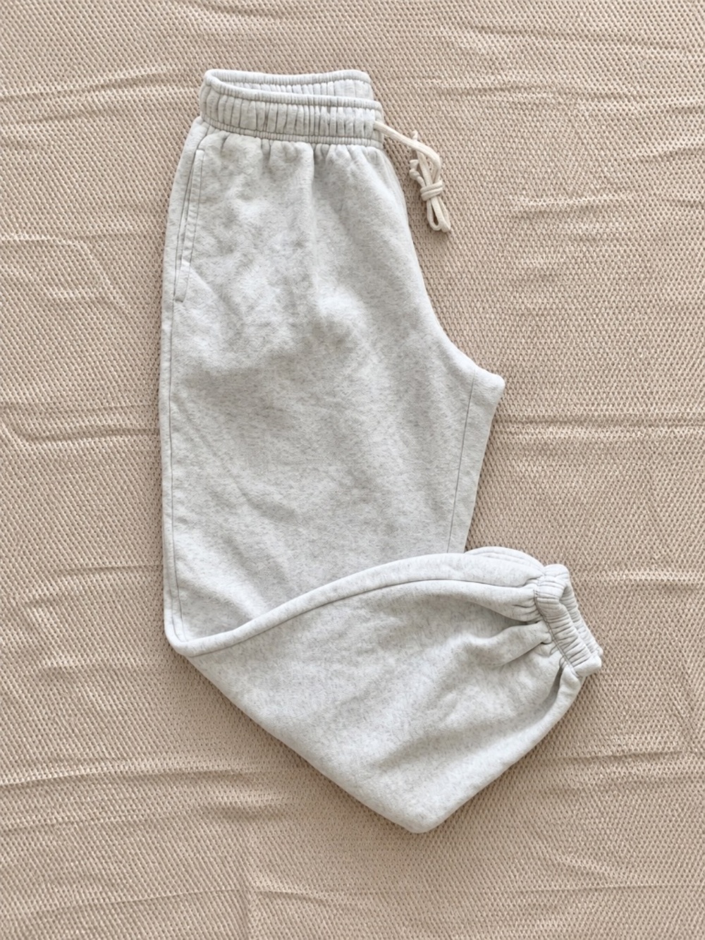 Wild Fable S Heather Gray Mid-Rise Baggy Cotton Blend Fleece Jogger Sweatpants